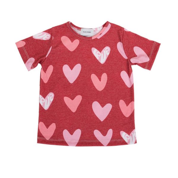 pijama corazones top pijama corazones top