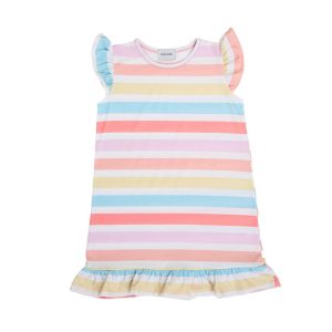 Camisón para Niña "Franjas Pastel"